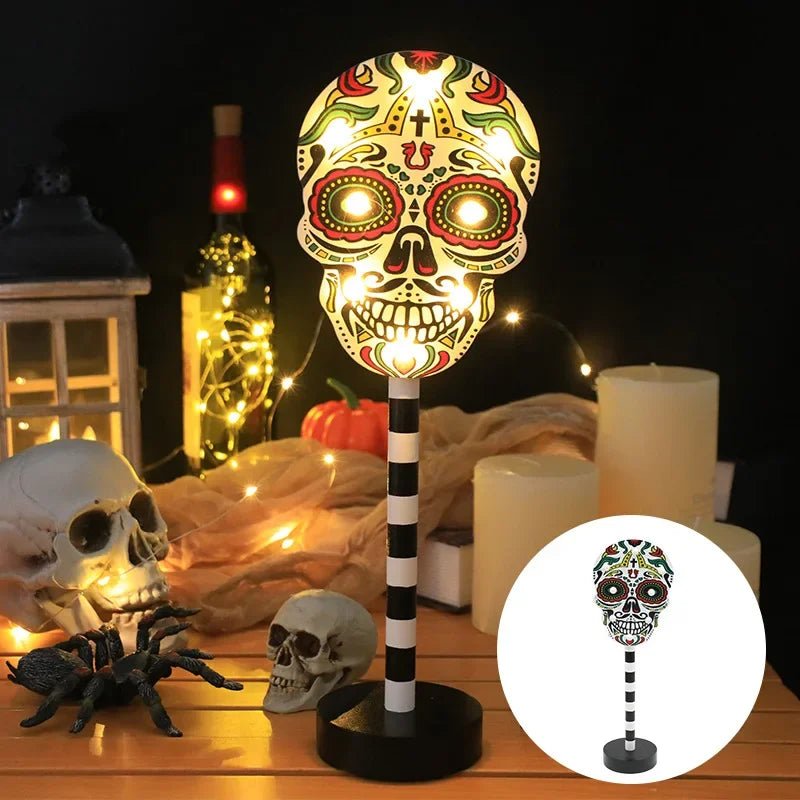 Halloween LED Night Light Pumpkin Ghost Ambiance Lights Battery Powered Waterproof Outdoor Garden Bedroom Festival Party Decor - drollido