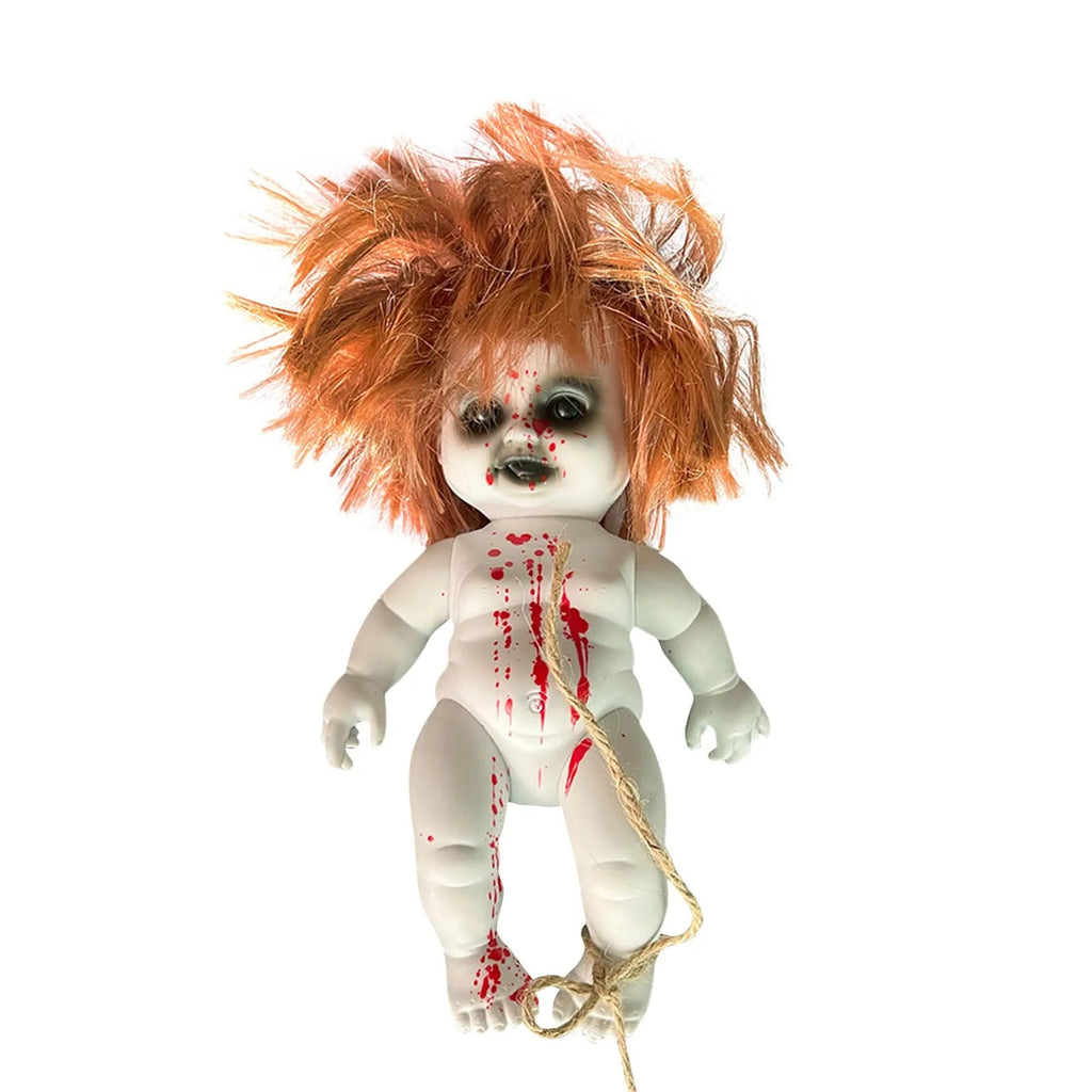 Halloween Scary Blood Doll Horror Ghost Zombie Baby Ghost Day Infant Decor Haunted House Props Children Gifts Party Decor - drollido