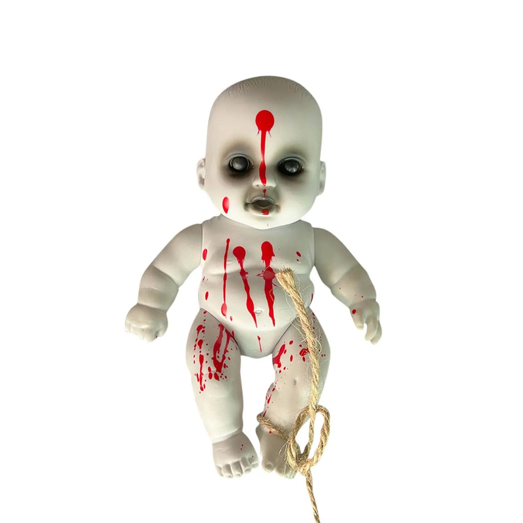 Halloween Scary Blood Doll Horror Ghost Zombie Baby Ghost Day Infant Decor Haunted House Props Children Gifts Party Decor - drollido