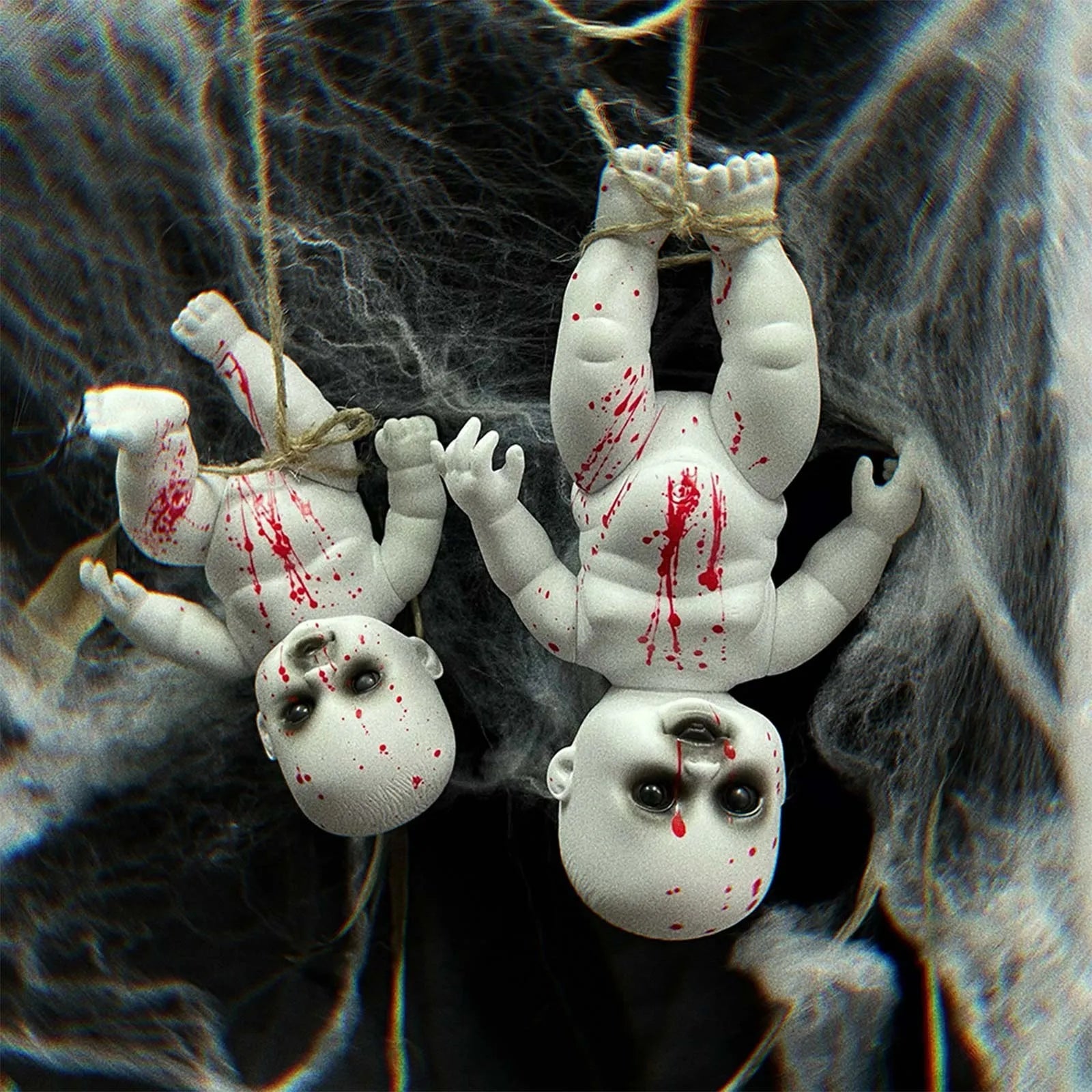 Halloween Scary Blood Doll Horror Ghost Zombie Baby Ghost Day Infant Decor Haunted House Props Children Gifts Party Decor - drollido
