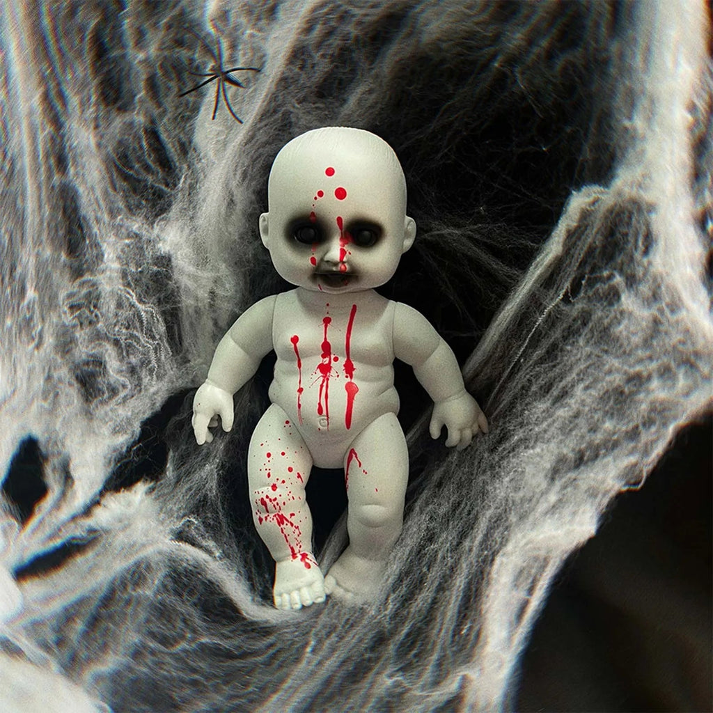 Halloween Scary Blood Doll Horror Ghost Zombie Baby Ghost Day Infant Decor Haunted House Props Children Gifts Party Decor - drollido