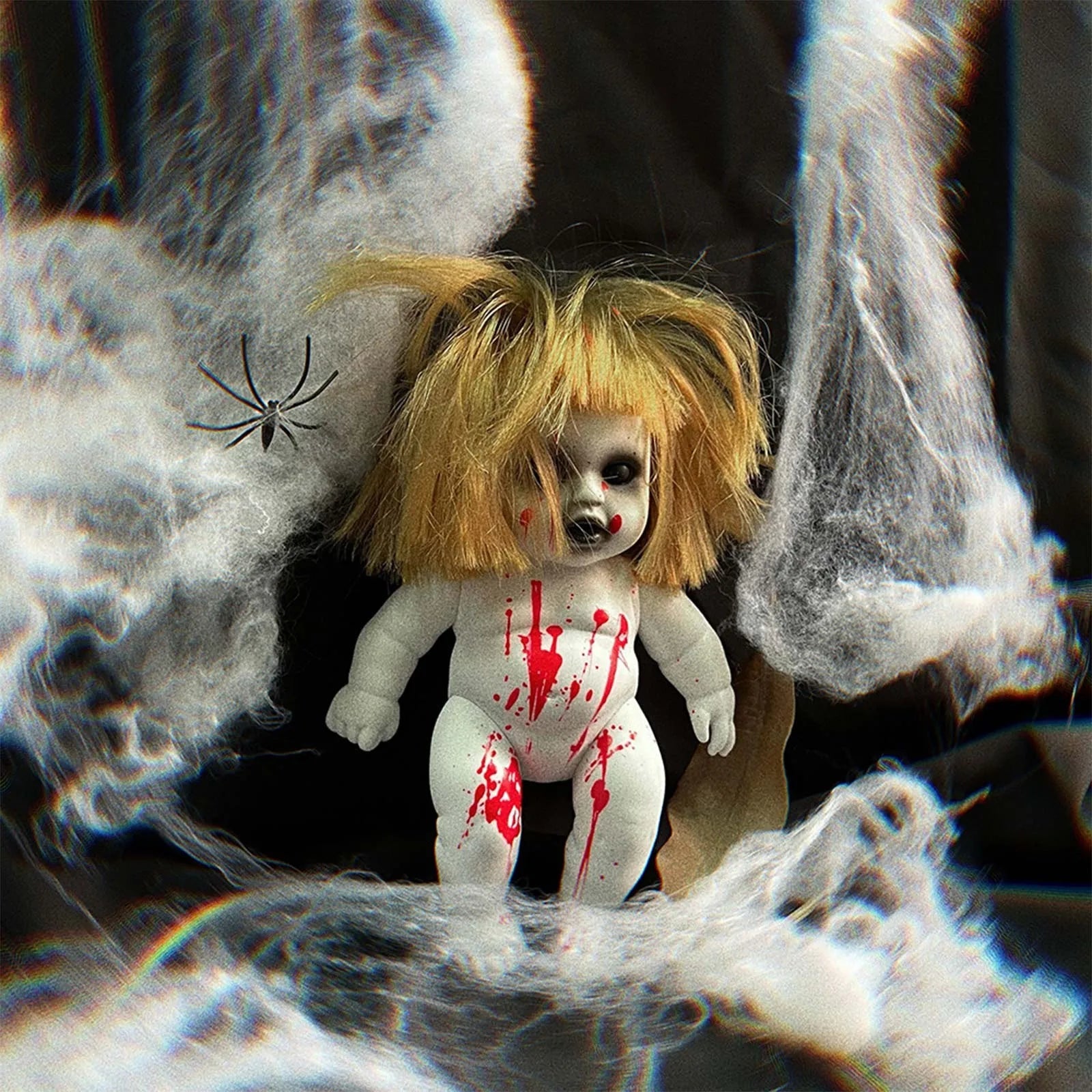 Halloween Scary Blood Doll Horror Ghost Zombie Baby Ghost Day Infant Decor Haunted House Props Children Gifts Party Decor - drollido