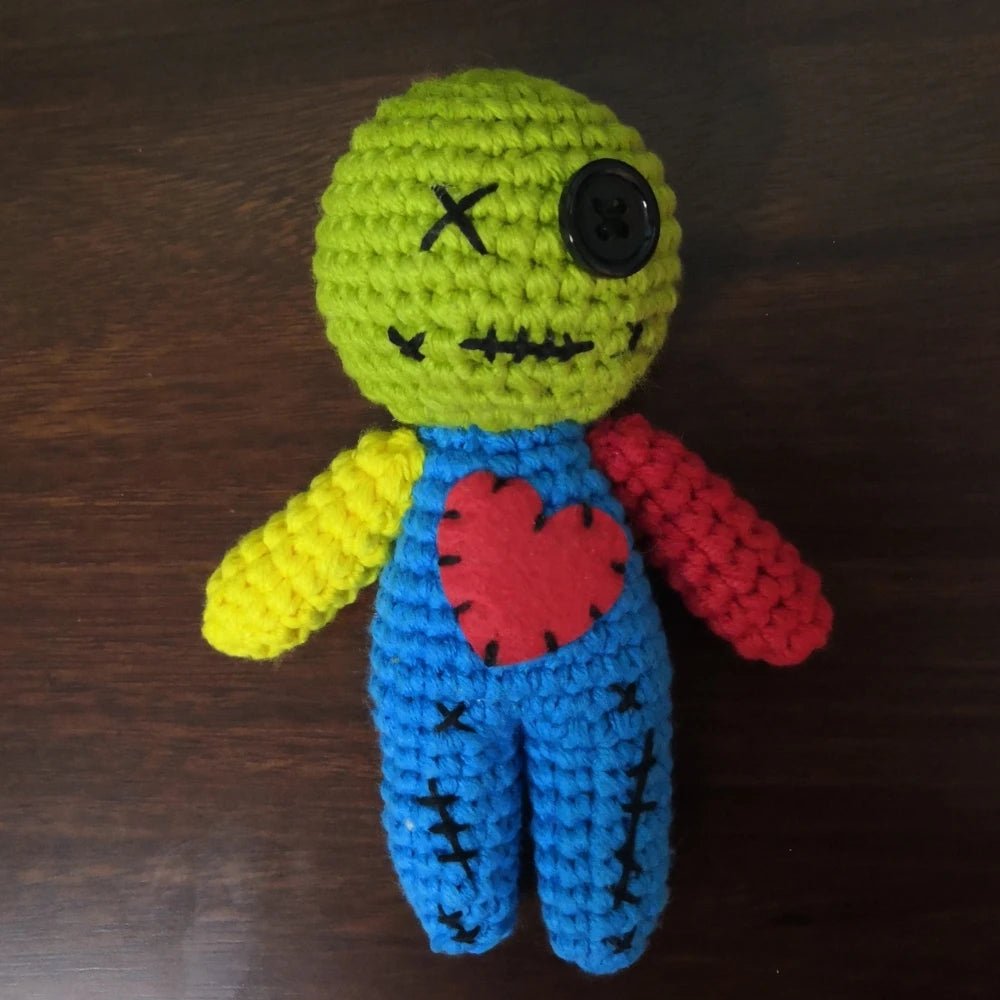 Halloween Scray Voodoo Dolls Majic Creepy Ghost String Plush Pin Needle Holder Horror Christmas Ornaments For Witchcraft Trick - drollido