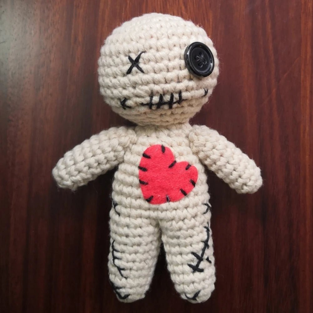 Halloween Scray Voodoo Dolls Majic Creepy Ghost String Plush Pin Needle Holder Horror Christmas Ornaments For Witchcraft Trick - drollido