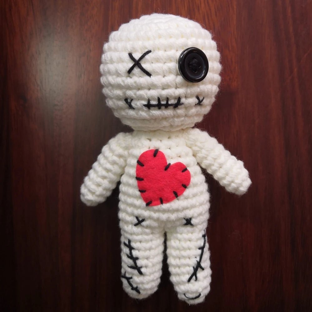 Halloween Scray Voodoo Dolls Majic Creepy Ghost String Plush Pin Needle Holder Horror Christmas Ornaments For Witchcraft Trick - drollido