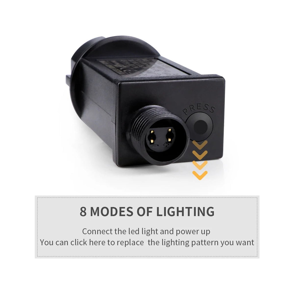 IP65 Waterproof 8 Modes 10 - 100M LED String Lights, 24V Outdoor Fairy Lights for Wedding, Garden, Party, Christmas Decoration - drollido