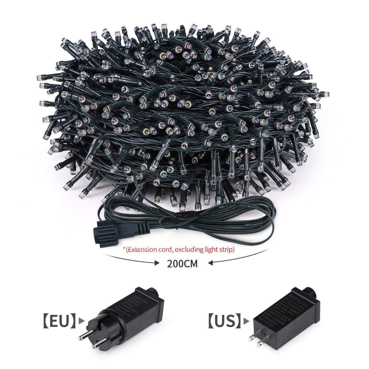 IP65 Waterproof 8 Modes 10 - 100M LED String Lights, 24V Outdoor Fairy Lights for Wedding, Garden, Party, Christmas Decoration - drollido