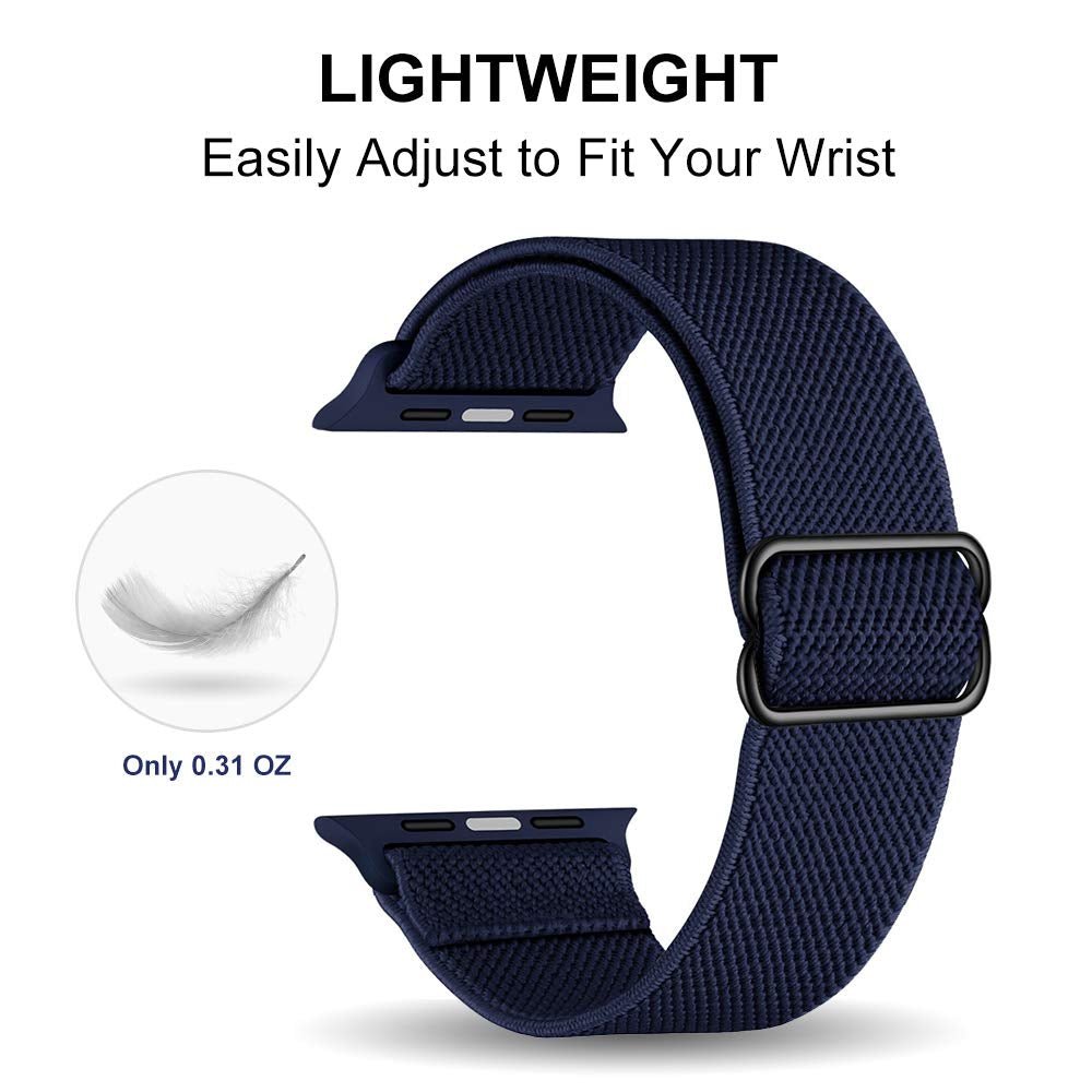 Lightweight Nylon Scrunchie Strap for Apple Watch - drollido