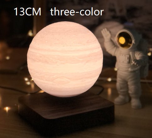 Magnetic Levitation Table Lamp Moon Light 3D Printing Planet Night Light - drollido
