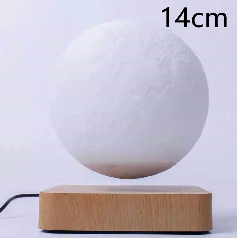Magnetic Levitation Table Lamp Moon Light 3D Printing Planet Night Light - drollido