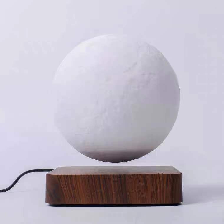 Magnetic Levitation Table Lamp Moon Light 3D Printing Planet Night Light - drollido