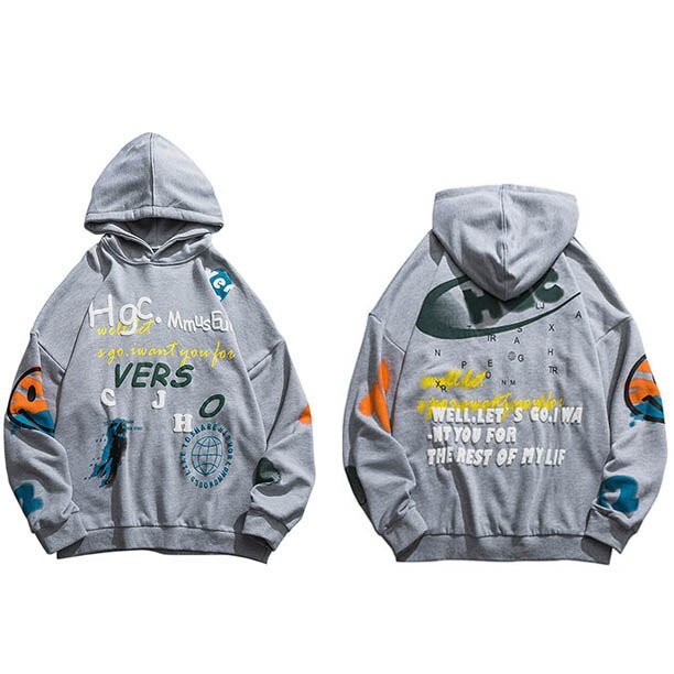 BST.C- Streetwear Harajuku Graffiti