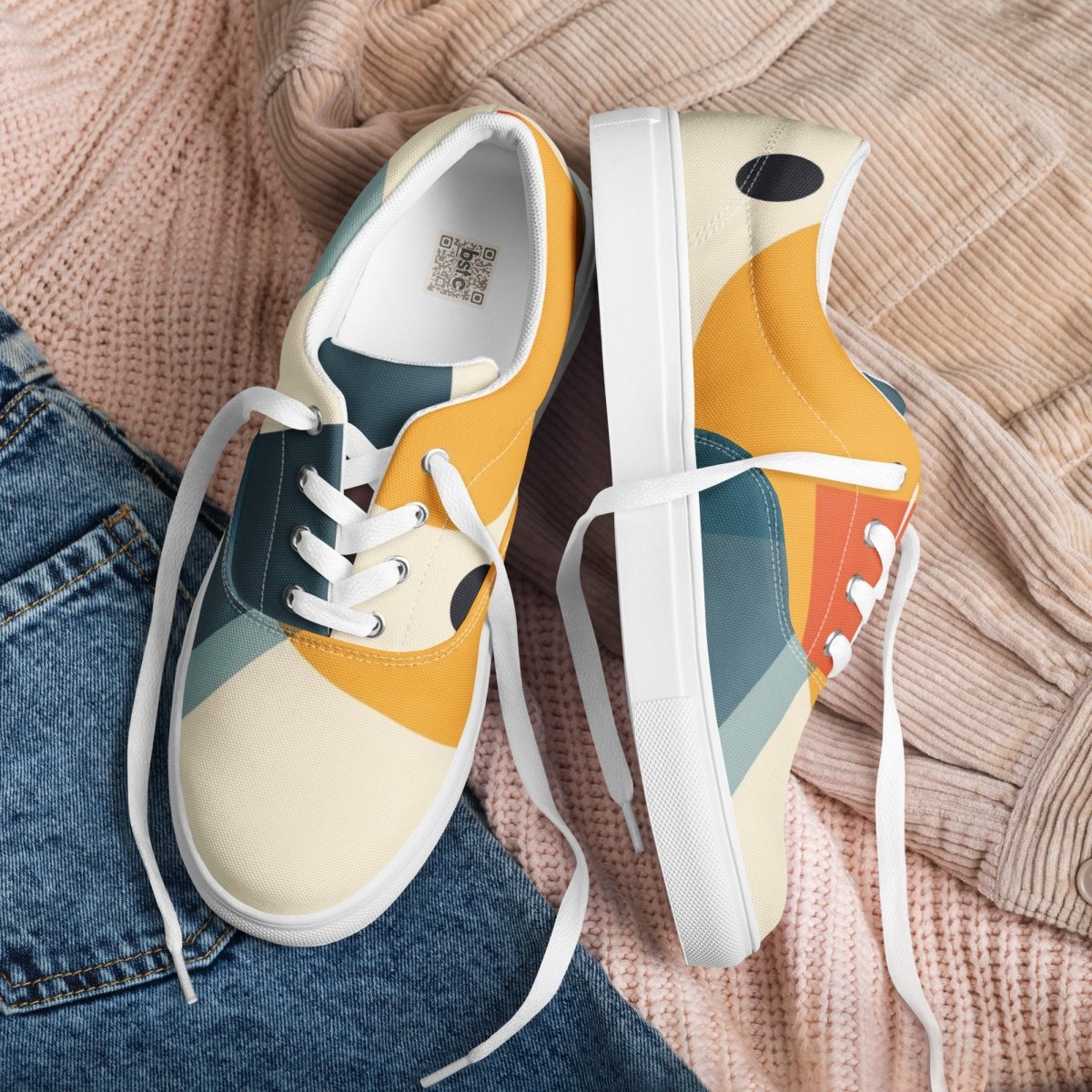 Men’s abstrakt canvas shoes - drollido