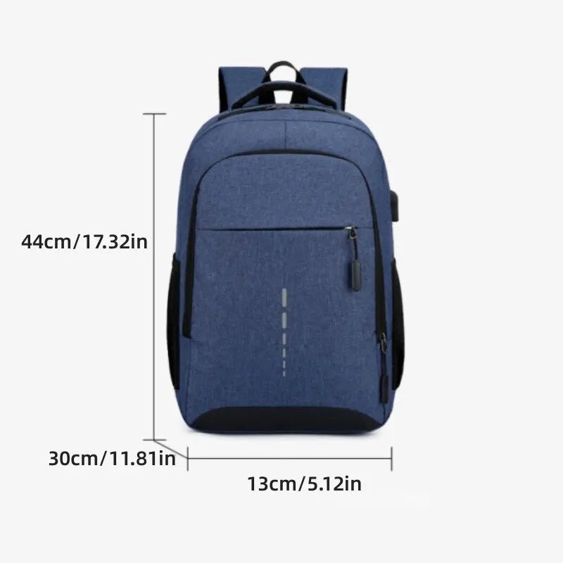 Mens BackPack LargeCapacity Simple Fashion Travel Female Student ComputerBag - drollido