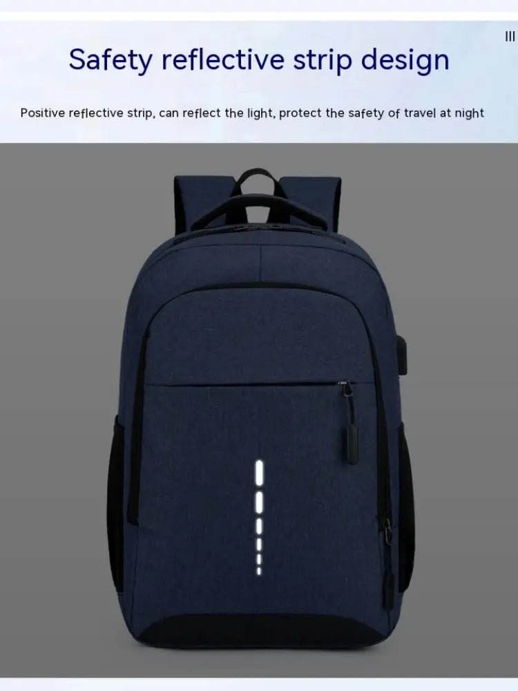 Mens BackPack LargeCapacity Simple Fashion Travel Female Student ComputerBag - drollido