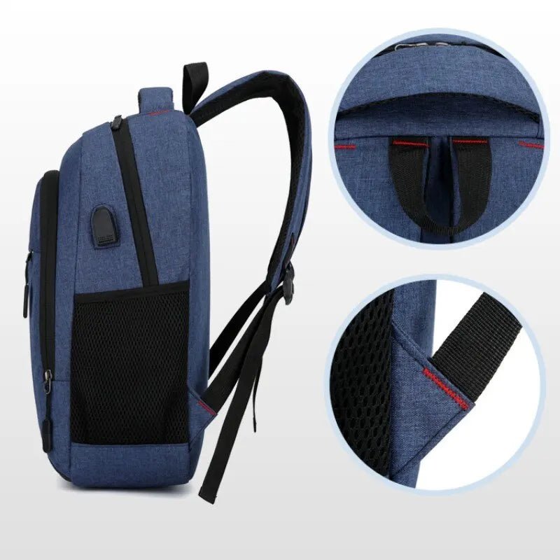 Mens BackPack LargeCapacity Simple Fashion Travel Female Student ComputerBag - drollido