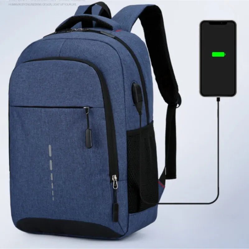 Mens BackPack LargeCapacity Simple Fashion Travel Female Student ComputerBag - drollido