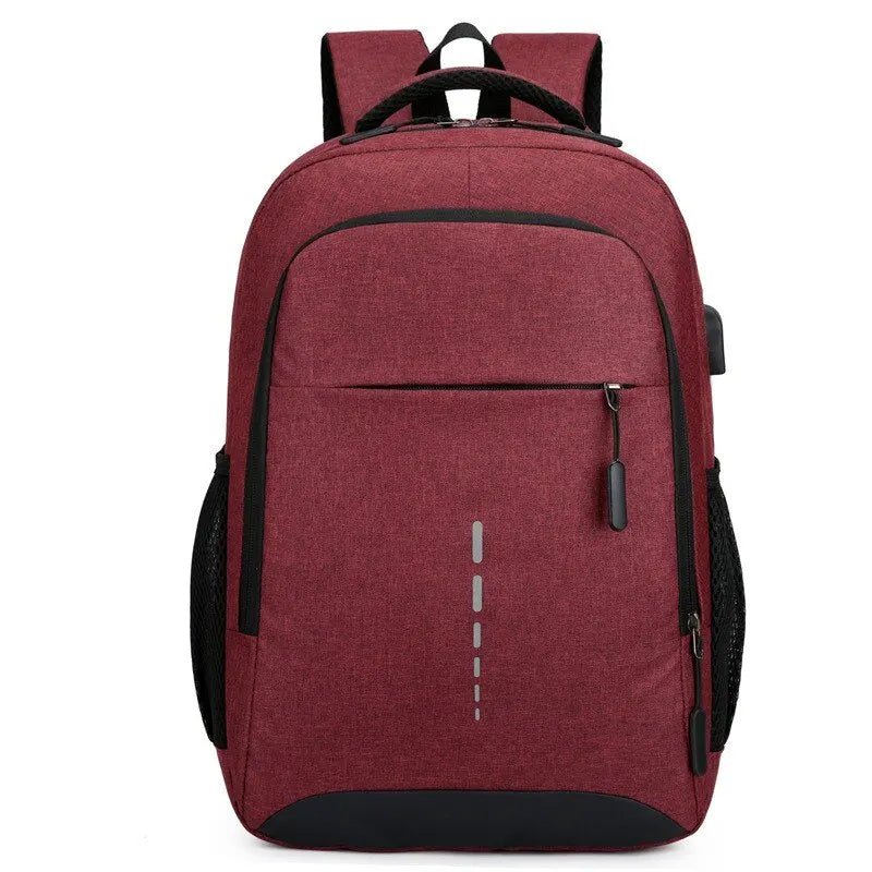 Mens BackPack LargeCapacity Simple Fashion Travel Female Student ComputerBag - drollido