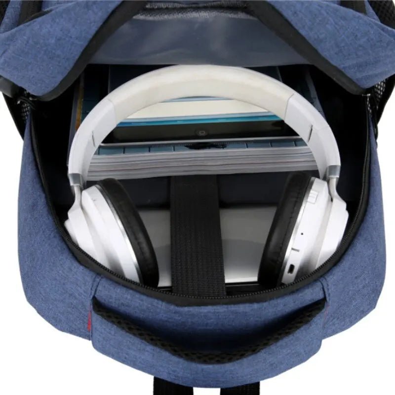 Mens BackPack LargeCapacity Simple Fashion Travel Female Student ComputerBag - drollido