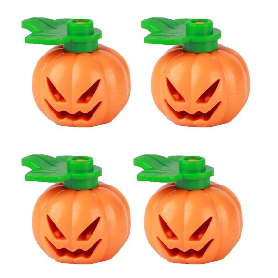MOC Halloween Pumpkin Head Cover Building Blocks Kit Ghost Headgear Green Evil Spirits Accessories Bricks Toys Boys Gift - drollido