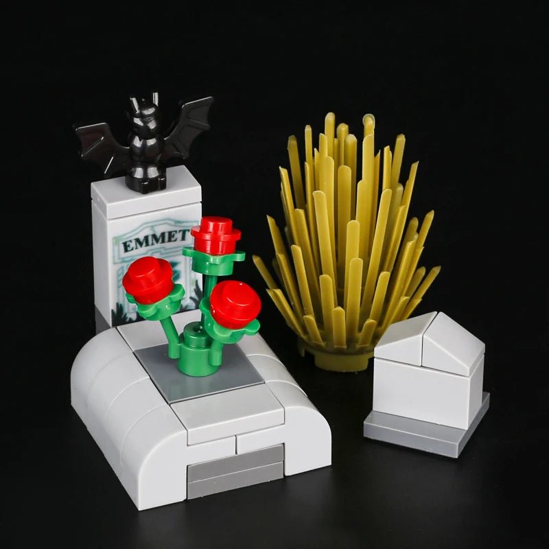 MOC Halloween Pumpkin Head Cover Building Blocks Kit Ghost Headgear Green Evil Spirits Accessories Bricks Toys Boys Gift - drollido