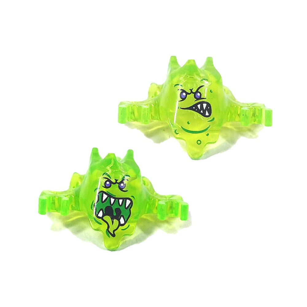 MOC Halloween Pumpkin Head Cover Building Blocks Kit Ghost Headgear Green Evil Spirits Accessories Bricks Toys Boys Gift - drollido
