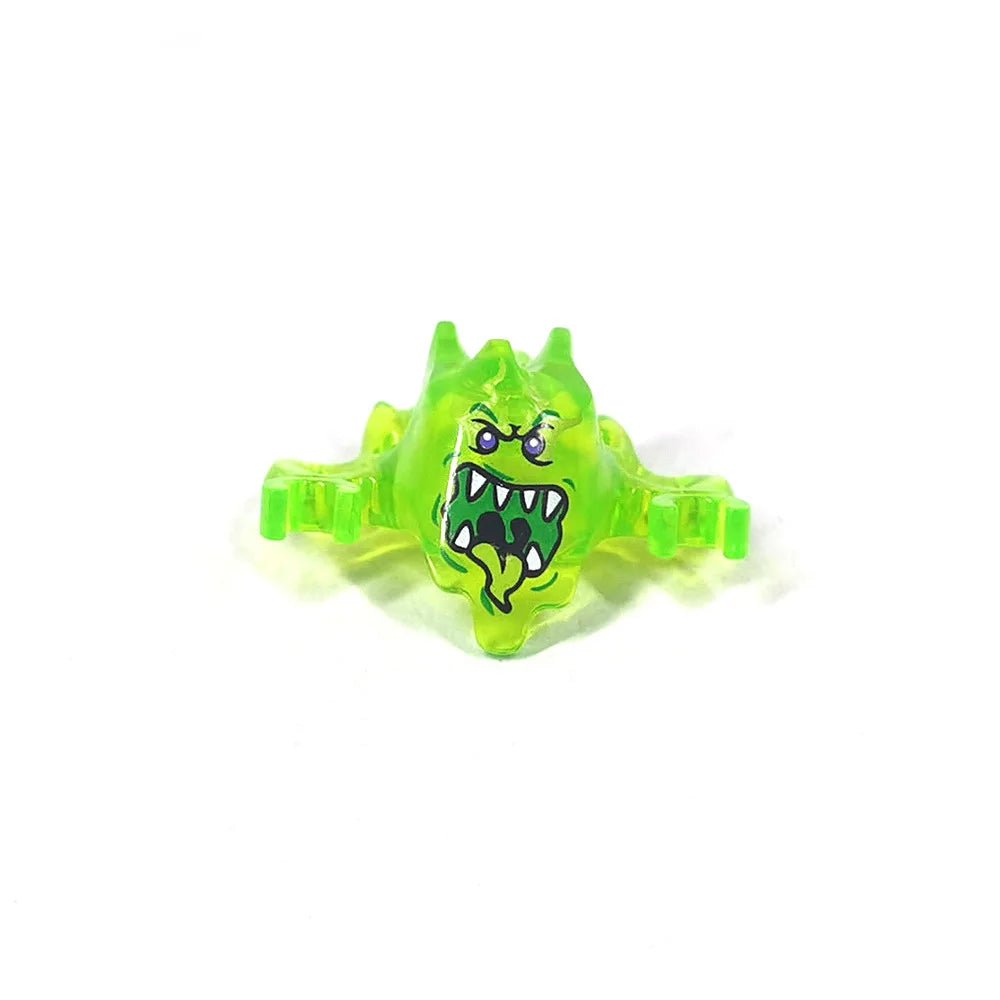 MOC Halloween Pumpkin Head Cover Building Blocks Kit Ghost Headgear Green Evil Spirits Accessories Bricks Toys Boys Gift - drollido