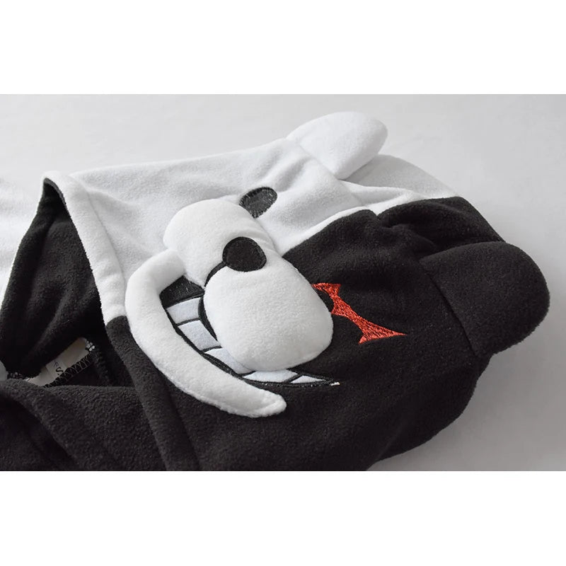 Monokuma Unicorn Kigurumi Pajama Adult Onesie Anime Bear Jumpsuit Black White Animal Pajamas Women Halloween Party Suit Overall - drollido