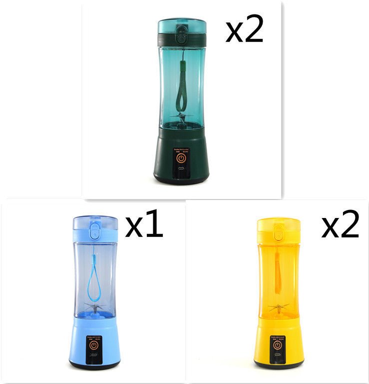 Portable Electric Fruit Juicer Wireless USB Rechargeable Mini Mixer Multifunction Summer Smoothie Blender Machine Kitchen Supplies - drollido