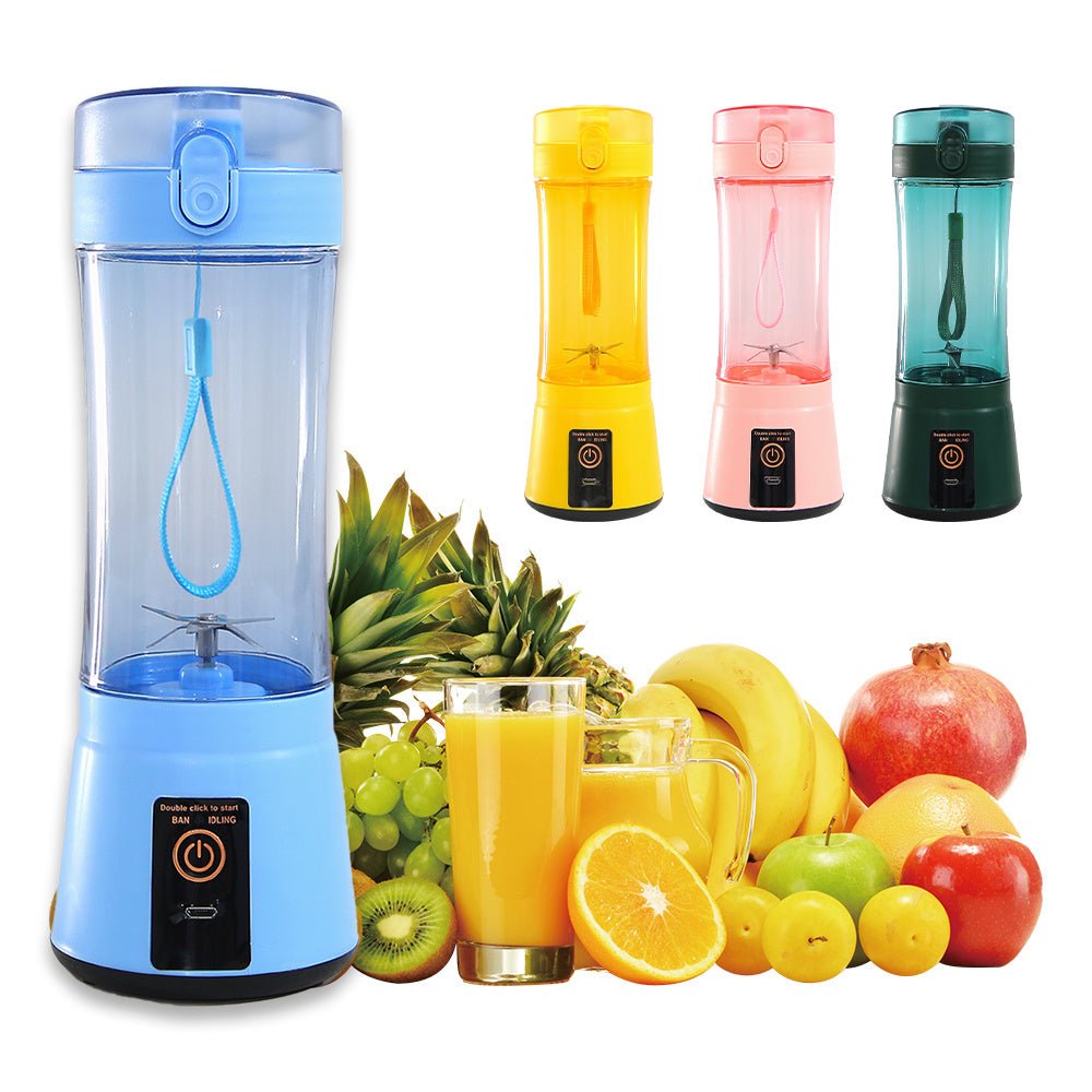 Portable Electric Fruit Juicer Wireless USB Rechargeable Mini Mixer Multifunction Summer Smoothie Blender Machine Kitchen Supplies - drollido