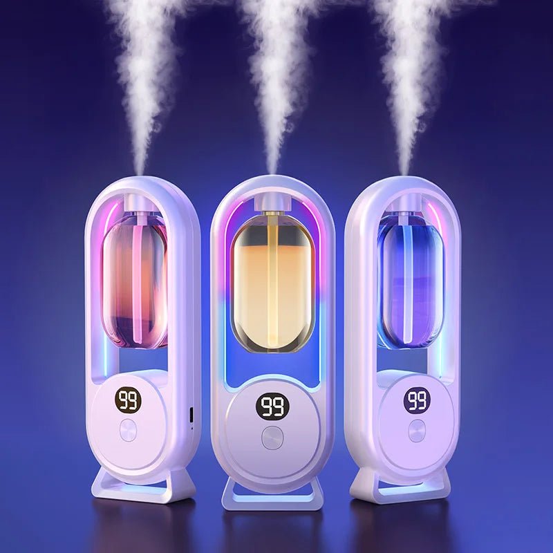 Rechargeable portable aroma diffuser Essential Oil Aromatherapy machine Timed air freshener to remove odors 5 modes timed spray - drollido