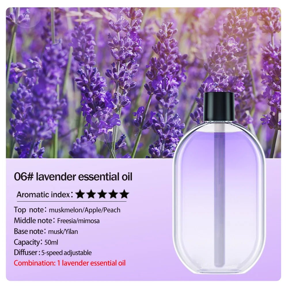Rechargeable portable aroma diffuser Essential Oil Aromatherapy machine Timed air freshener to remove odors 5 modes timed spray - drollido