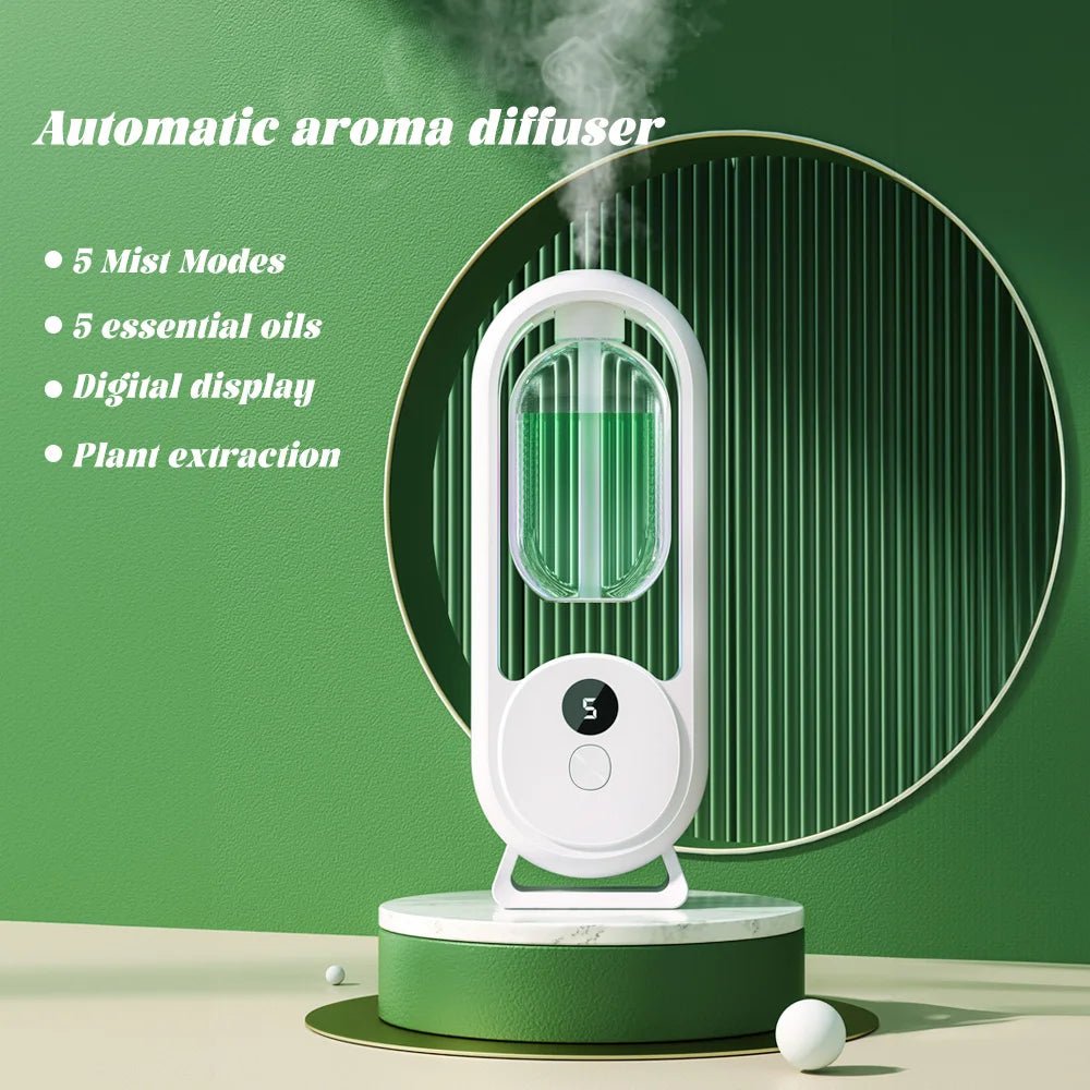 Rechargeable portable aroma diffuser Essential Oil Aromatherapy machine Timed air freshener to remove odors 5 modes timed spray - drollido