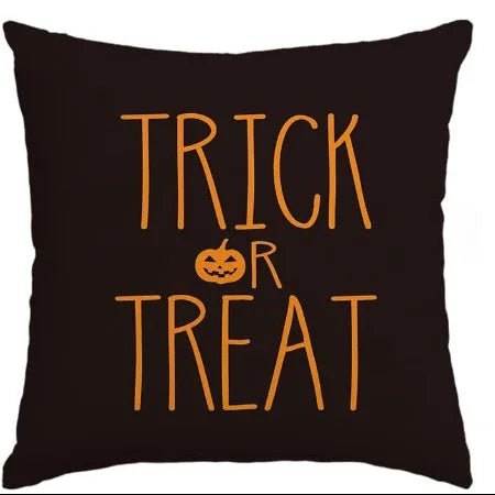 Spooky Pumpkins and Festive Phrases: Halloween Pillowcases for a Chilling Decor! Sofa cushion cover gift - drollido