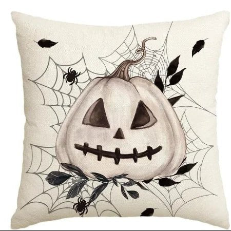 Spooky Pumpkins and Festive Phrases: Halloween Pillowcases for a Chilling Decor! Sofa cushion cover gift - drollido