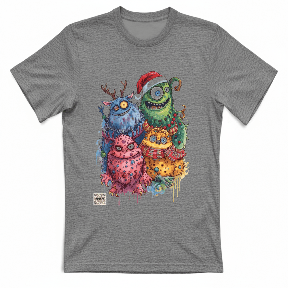 T-Shirt Unisex christmas moster t-shirt BST.C - drollido