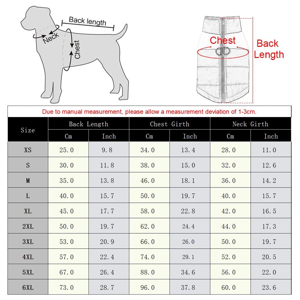 Vestiti invernali per cani da compagnia Cappotto caldo per cani di taglia grande Abbigliamento per cuccioli Giacca impermeabile per cani di taglia piccola, media e grande Golden Retriever - drollido