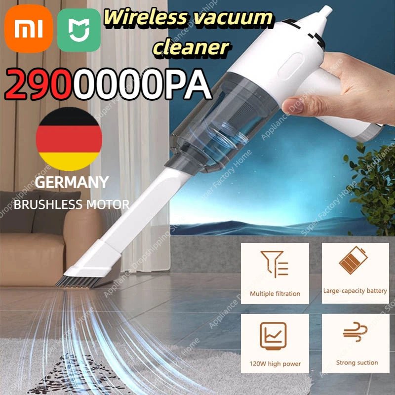 Xiaomi 2900000PA Wireless Vacuum Cleaner Convenient Blowing And Suction Integrated Handheld Car Mounted Household Dust Collector - drollido